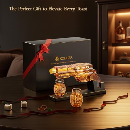 Whiskey Decanter Set with Grenade-Shaped Shot Glasses 5 Whiskey Decanter Set with Grenade-Shaped Shot Glasses - Image 5