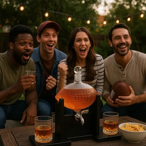 Football Whiskey Decanter Set for Men 6 Football Whiskey Decanter Set for Men - Image 6