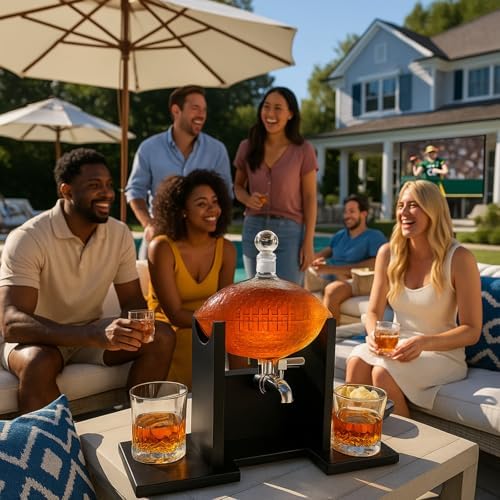 Football Whiskey Decanter Set for Men 11 Football Whiskey Decanter Set for Men - Image 11
