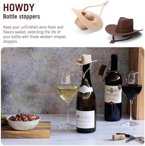 Monkey Business Howdy Cowboy Hat Wine Stoppers 4 Monkey Business Howdy Cowboy Hat Wine Stoppers - Image 4